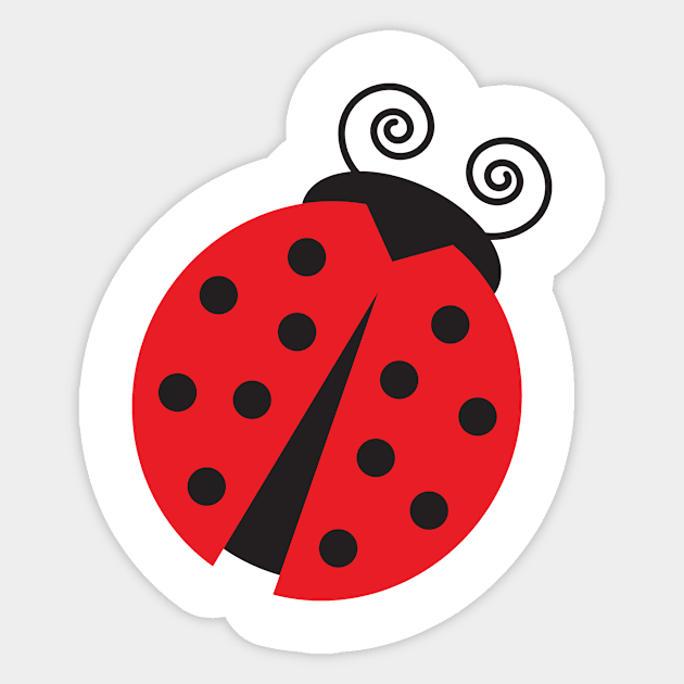 Cute Ladybug Sticker by AntiqueImages